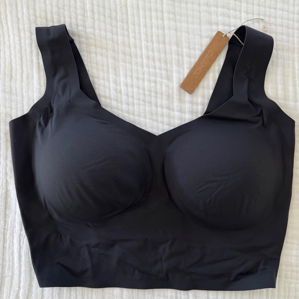 SKIMS Naked Plunge Tank Bra Onyx Size 2X